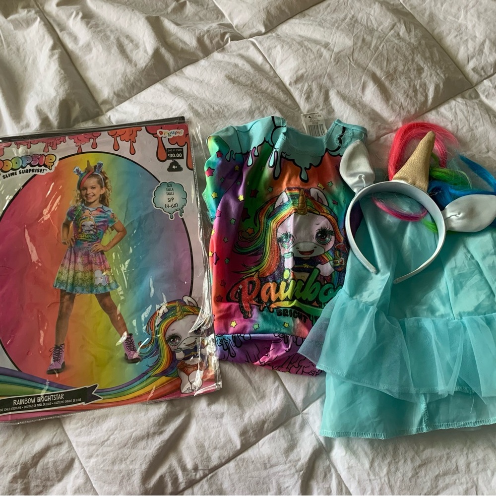 Poopsie slime surprise rainbow brightstar costume 4-6x